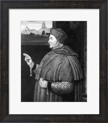 Framed Cardinal Thomas Wolsey Print