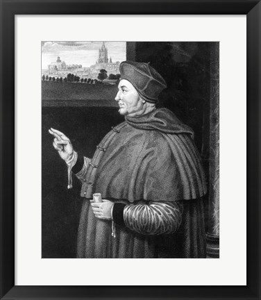 Framed Cardinal Thomas Wolsey Print