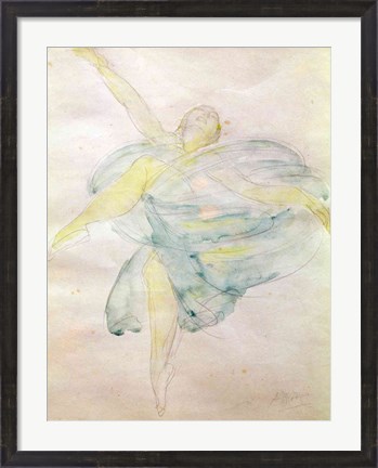 Framed Dancer with Veils Print