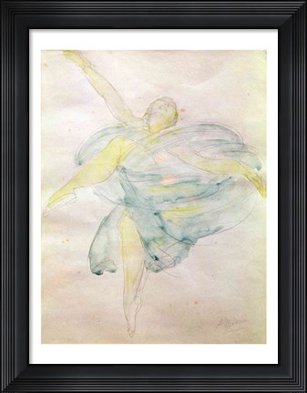 Framed Dancer with Veils Print