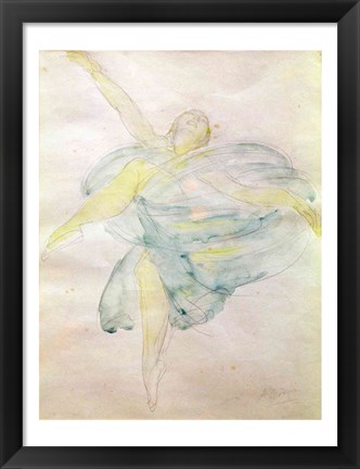 Framed Dancer with Veils Print