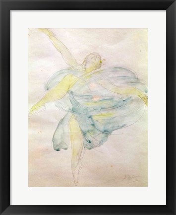 Framed Dancer with Veils Print