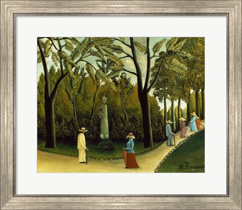 Framed Monument to Chopin in the Luxembourg Gardens, 1909 Print