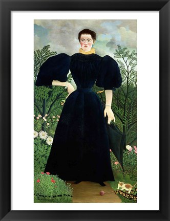 Framed Portrait of a Woman Print