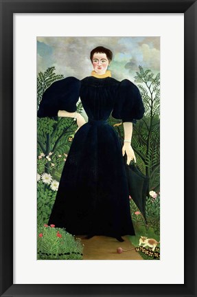 Framed Portrait of a Woman Print