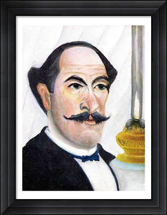 Framed Self portrait - close Print