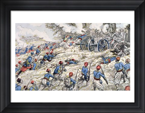 Framed In the Wood at Fontainebleau Print