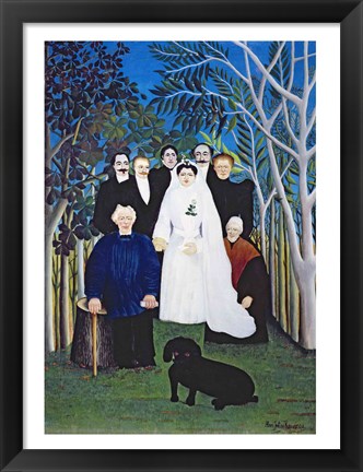 Framed wedding party Print