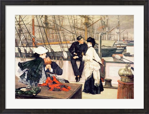 Framed Captain and the Mate, 1873 Print