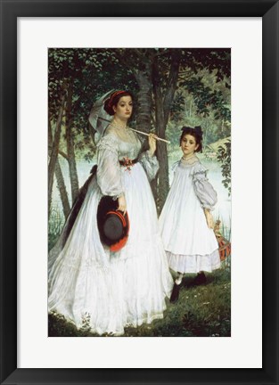 Framed Two Sisters: Portrait, 1863 Print