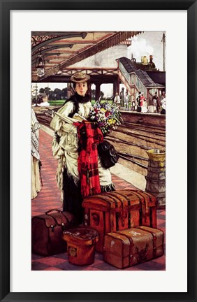 Framed Waiting at the Station Print