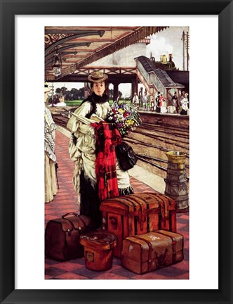 Framed Waiting at the Station Print