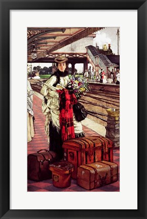 Framed Waiting at the Station Print