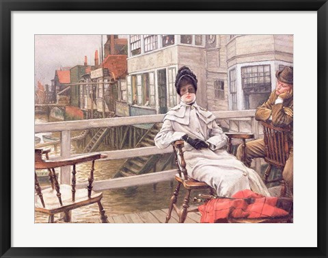 Framed Waiting for the Ferry, c.1878 Print