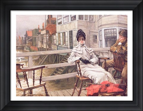 Framed Waiting for the Ferry, c.1878 Print