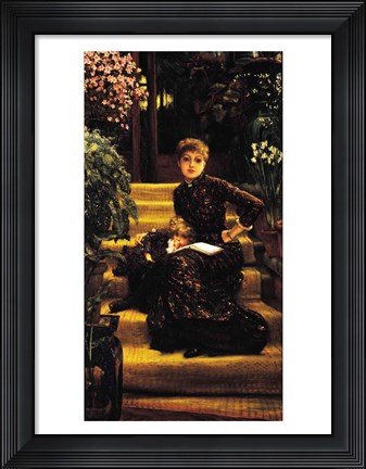 Framed Mother and Child or The Elder Sister, c.1881 Print