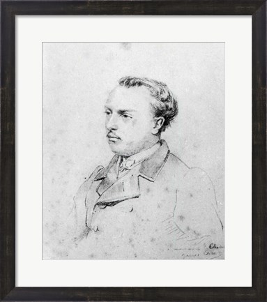 Framed Emmanuel Chabrier aged 20, 1861 Print