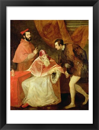 Framed Pope Paul III Print