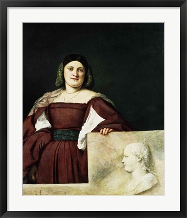 Framed Portrait of a Lady Print