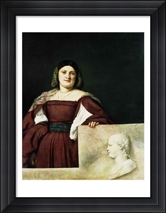 Framed Portrait of a Lady Print