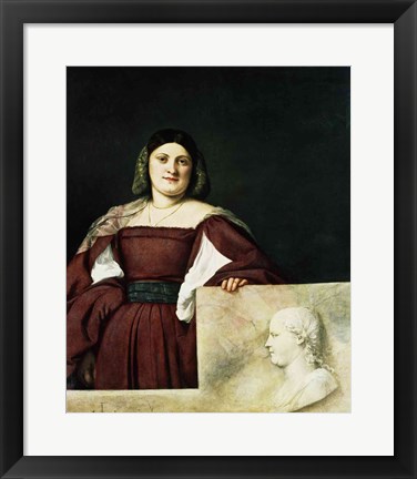 Framed Portrait of a Lady Print