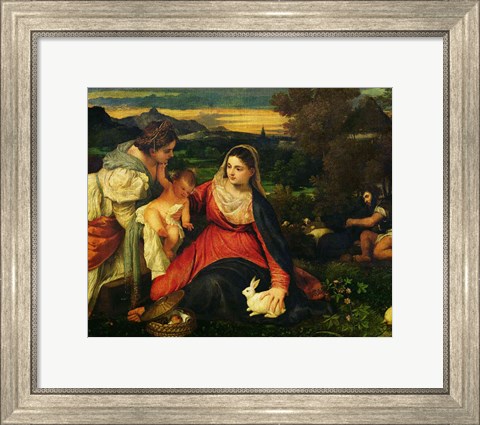 Framed Madonna and Child with St. Catherine Print