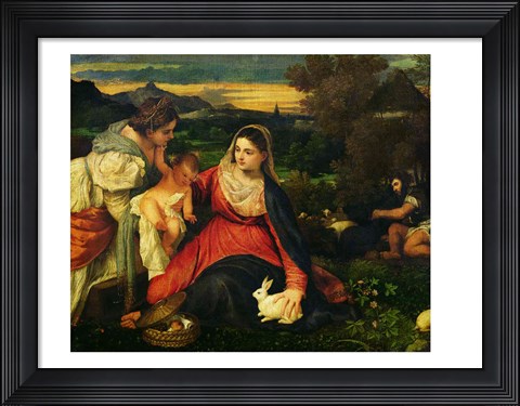 Framed Madonna and Child with St. Catherine Print