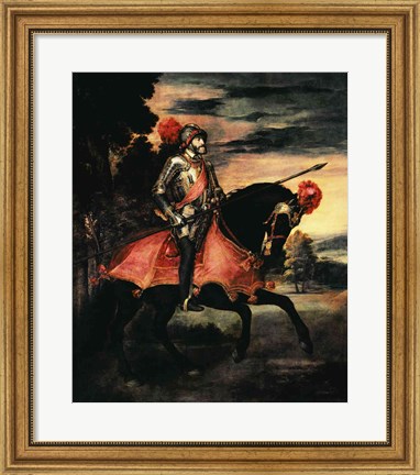 Framed Emperor Charles V Print
