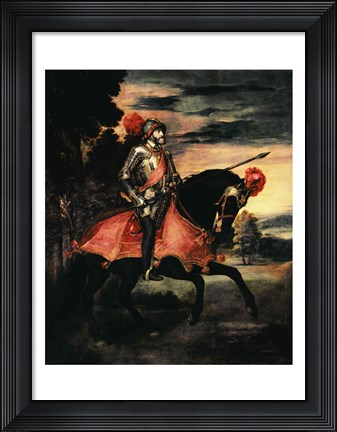 Framed Emperor Charles V Print
