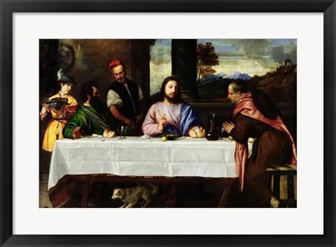 Framed Supper at Emmaus Print