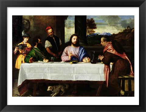 Framed Supper at Emmaus Print