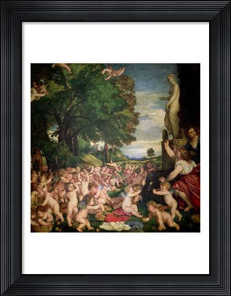 Framed Worship of Venus, 1519 Print