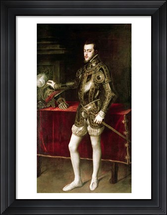 Framed King Philip II Print