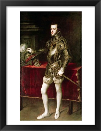 Framed King Philip II Print