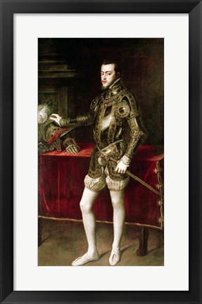 Framed King Philip II Print