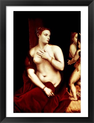 Framed Venus in Front of the Mirror Print