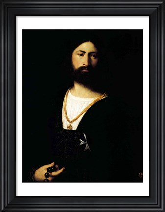 Framed Knight of the Order of Malta Print