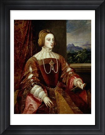 Framed Portrait of the Empress Isabella of Portugal, 1548 Print
