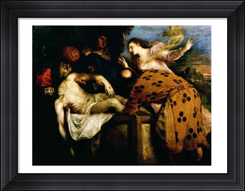 Framed Entombment of Christ Print