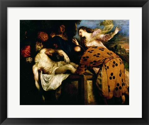 Framed Entombment of Christ Print