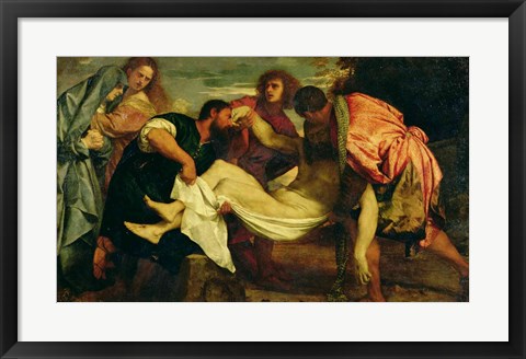 Framed Entombment of Christ Print