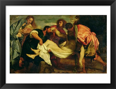 Framed Entombment of Christ Print