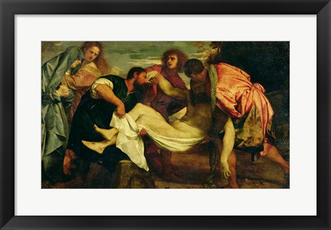 Framed Entombment of Christ Print