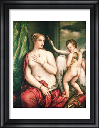 Framed Leda and the Swan Print