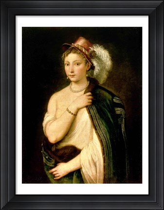 Framed Female Portrait Print