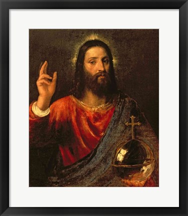 Framed Christ Saviour Print