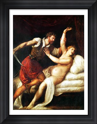 Framed Rape of Lucretia Print