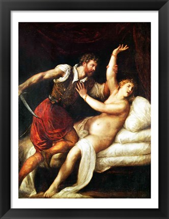 Framed Rape of Lucretia Print