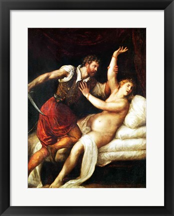 Framed Rape of Lucretia Print