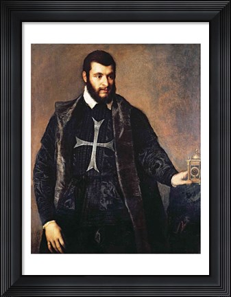 Framed Portrait of a Knight of the Order of Malta Print
